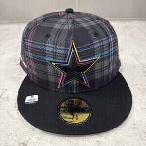 Dallas Cowboys Fitted 7 5/8 CRUCIAL CATCH 2024 Cap New Era 59Fifty NFL Plaid Hat